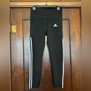 Women’s Adidas Aeroready Black Leggings  - Med